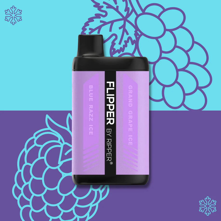 Flipper 11k Grand Grape Ice- Blue Razz Ice 20mg