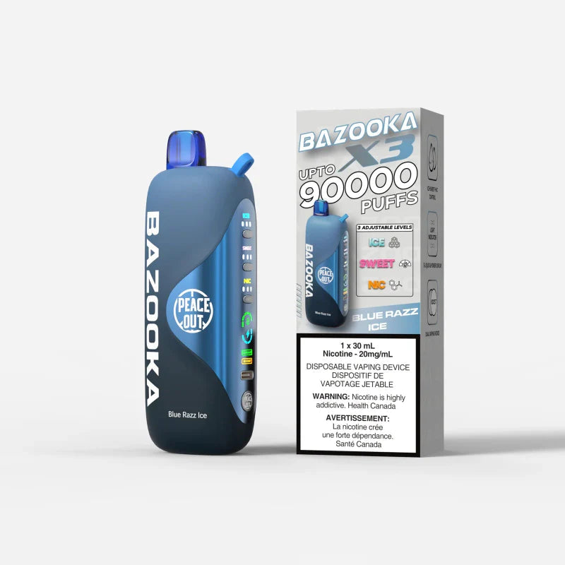 Bazooka X3 90K - BLUE RAZZ ICE