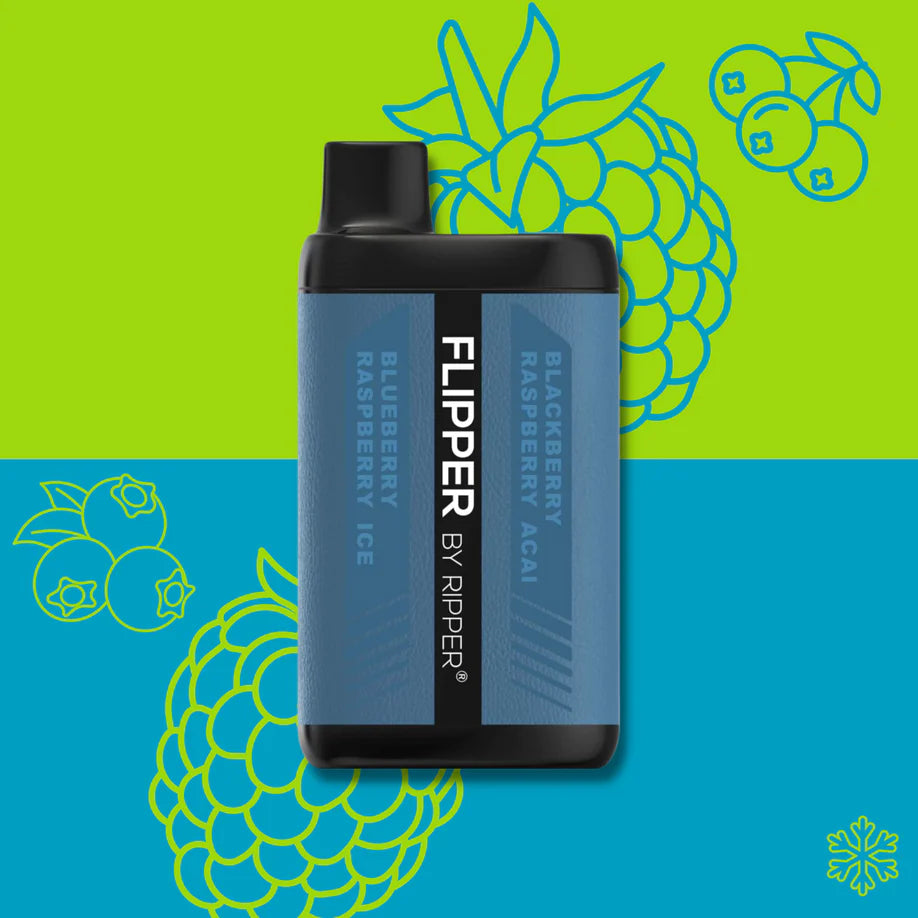 Flipper 11k Blackberry Raspberry Acai + Blueberry Raspberry Ice 20mg