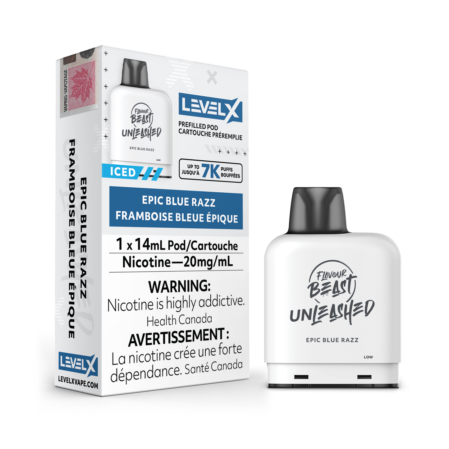 EPIC BLUE RAZZ - LEVEL X FLAVOUR BEAST UNLEASHED POD