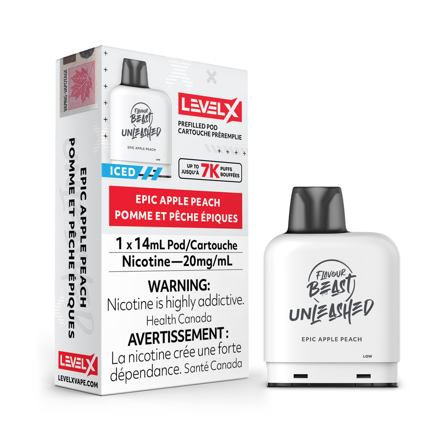 EPIC APPLE PEACH - LEVEL X FLAVOUR BEAST UNLEASHED POD