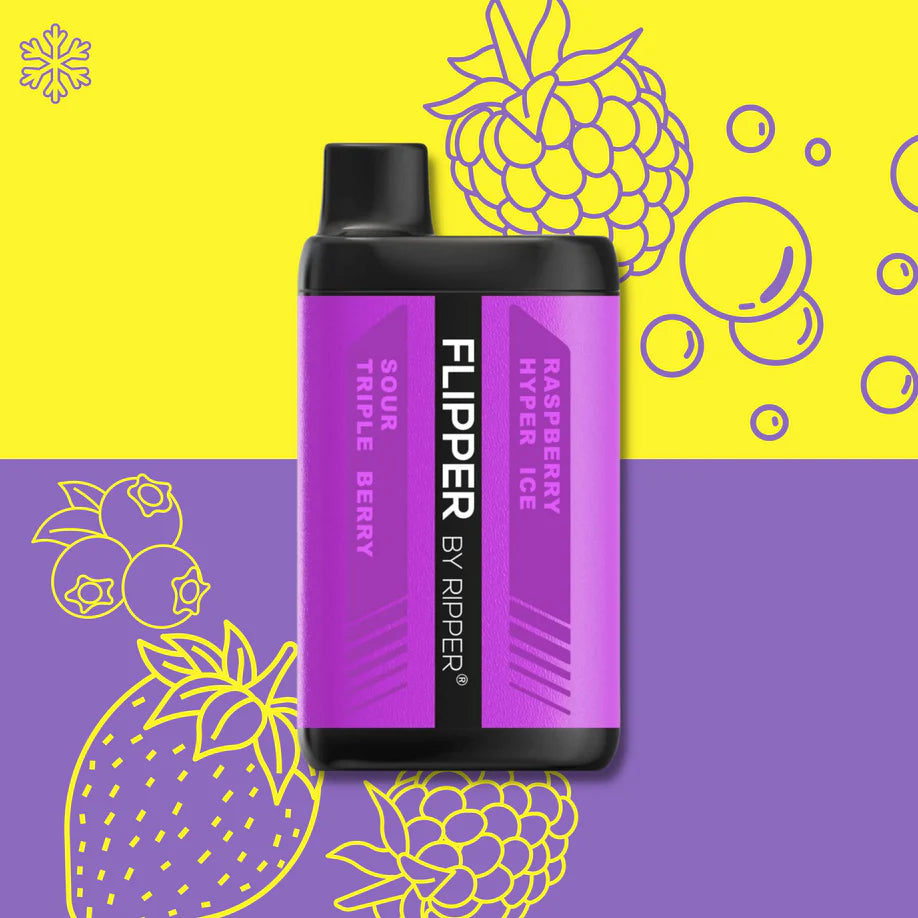 Flipper Disposable 11k Raspberry Hyper Ice - Sour Triple Berry 20mg
