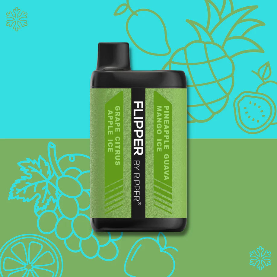 Flipper 11k Pineapple Guava Mango Ice - Grape Citrus Apple Ice 20mg