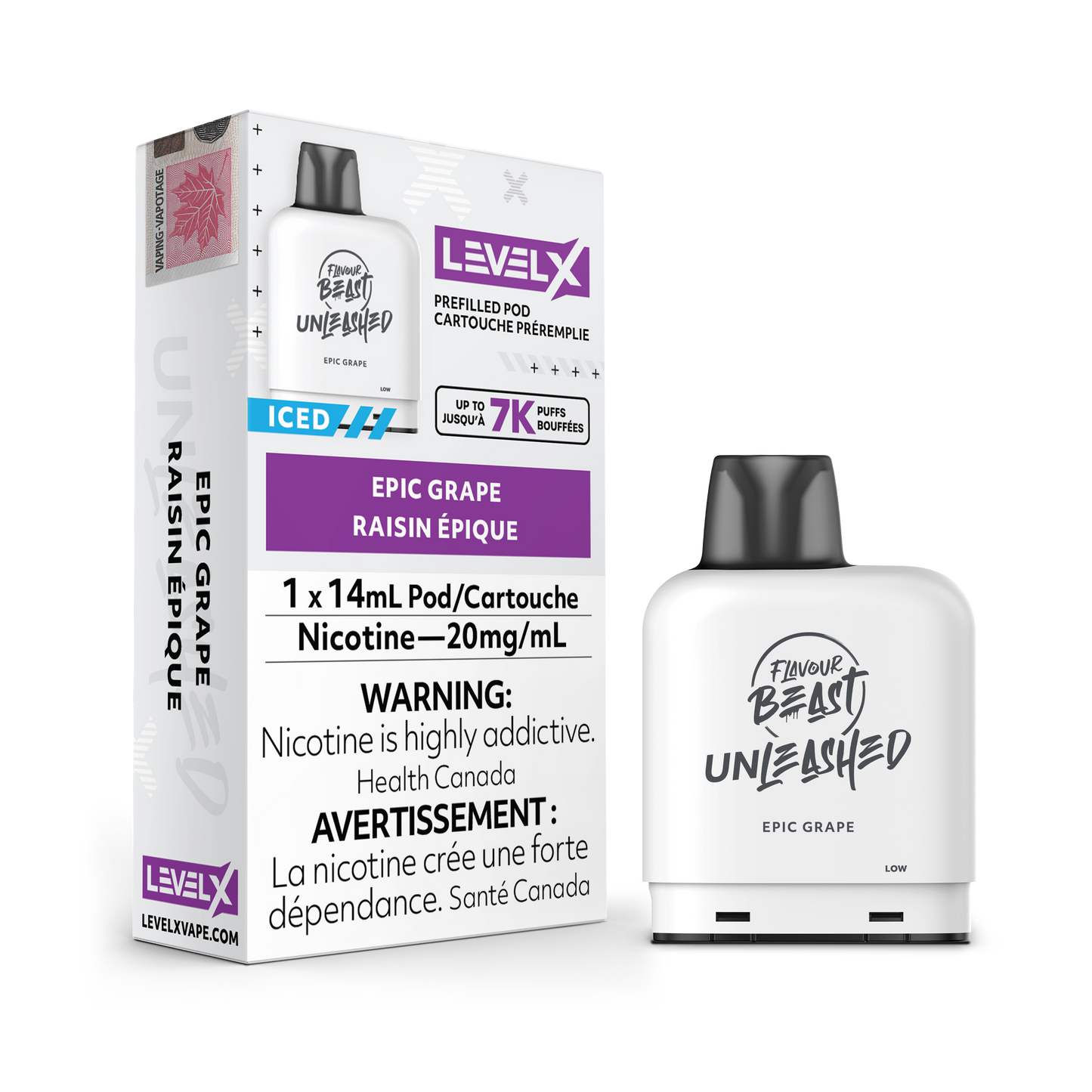 EPIC GRAPE - LEVEL X FLAVOUR BEAST UNLEASHED POD