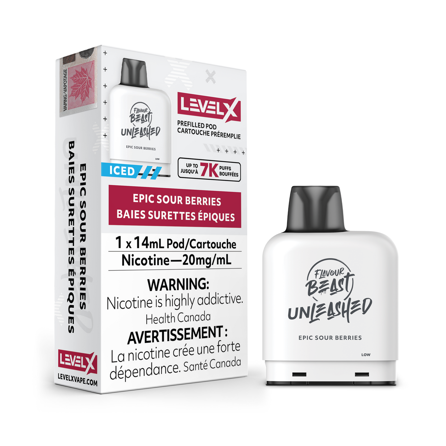 EPIC SOUR BERRIES - LEVEL X FLAVOUR BEAST UNLEASHED POD