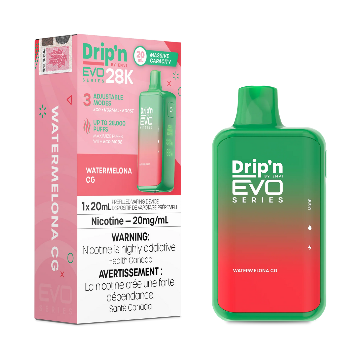 WATERMELONA CG - DRIP'N EVO 28K DISPOSABLE