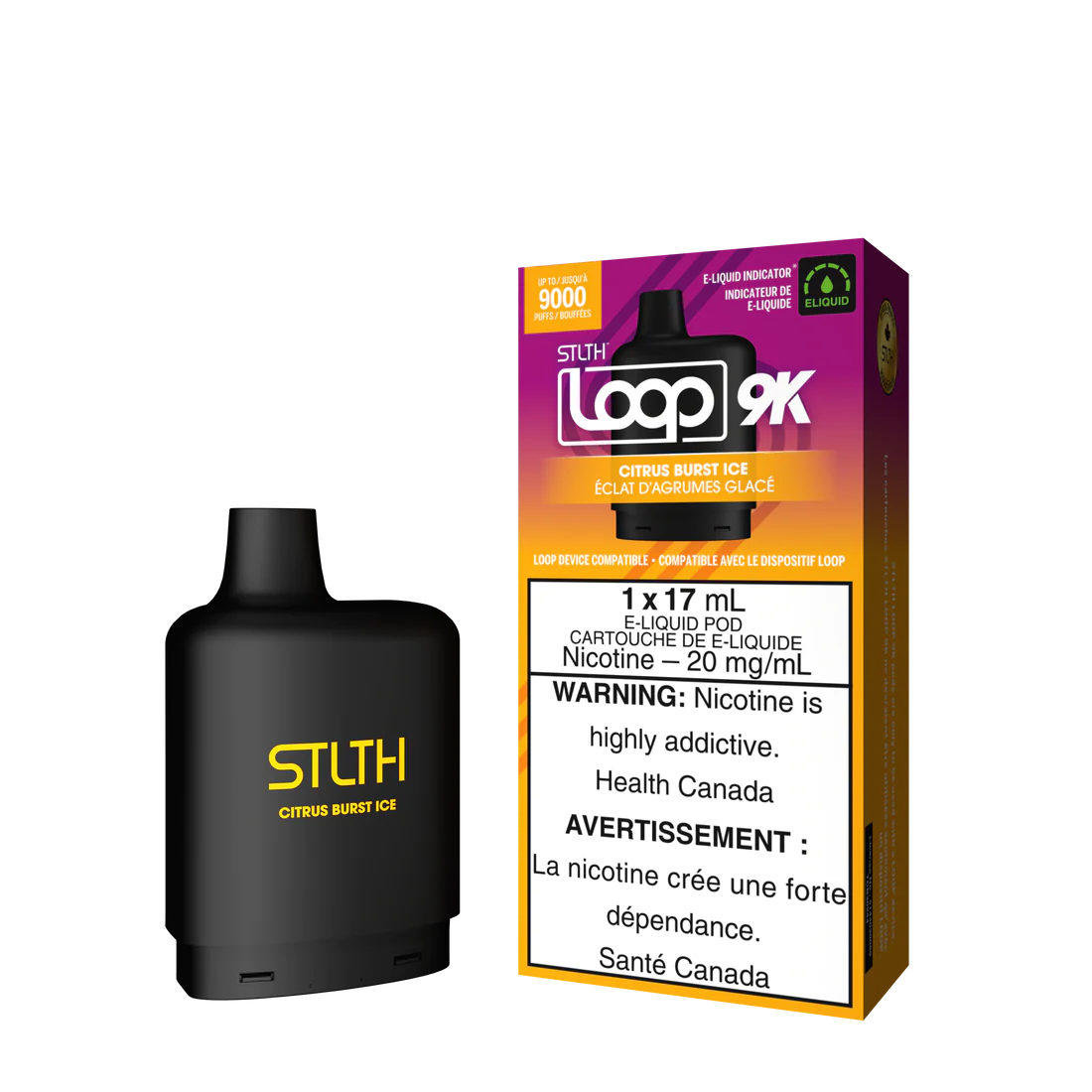 STLTH LOOP 9K POD PACK - CITRUS BURST ICE