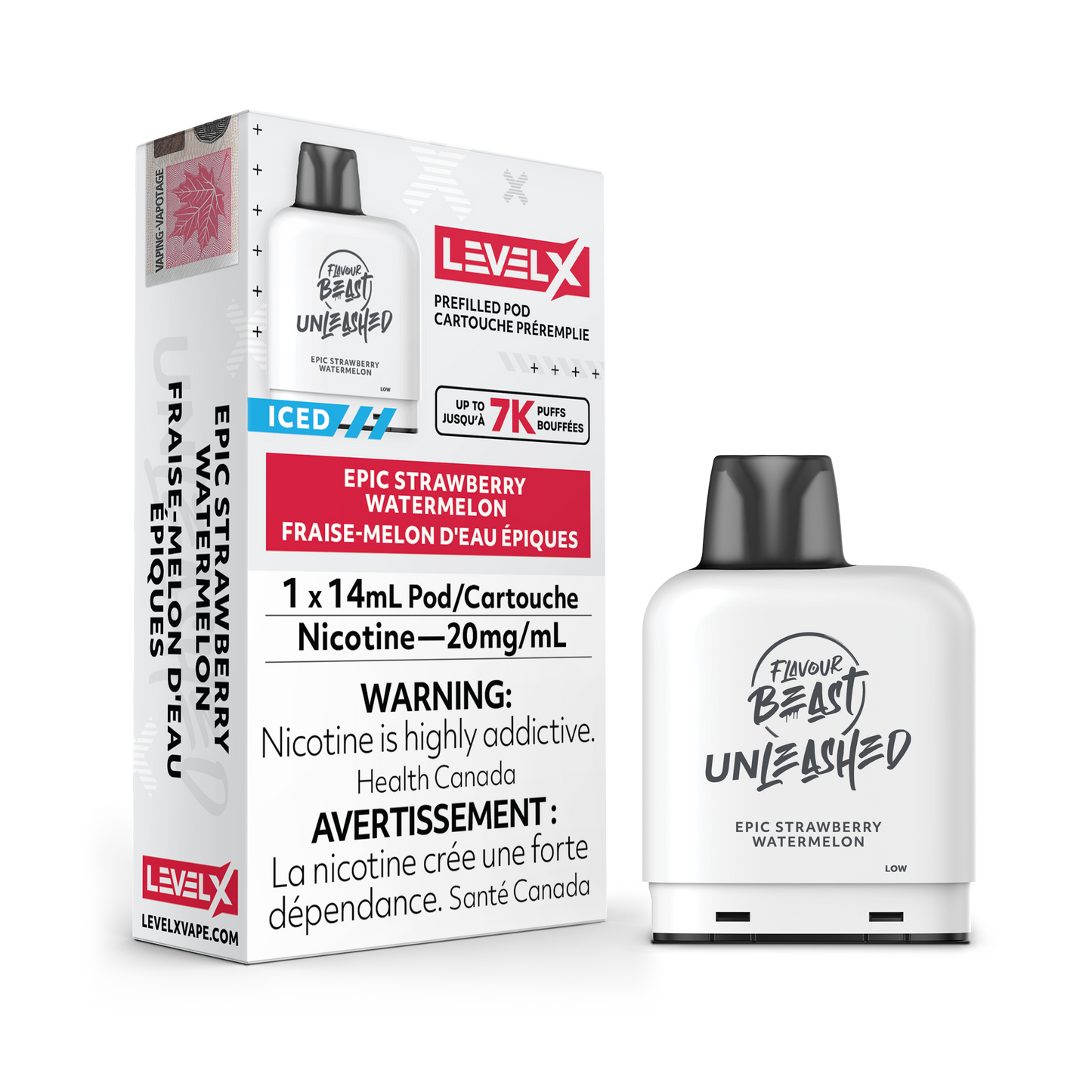 EPIC STRAWBERRY WATERMELON - LEVEL X FLAVOUR BEAST UNLEASHED POD