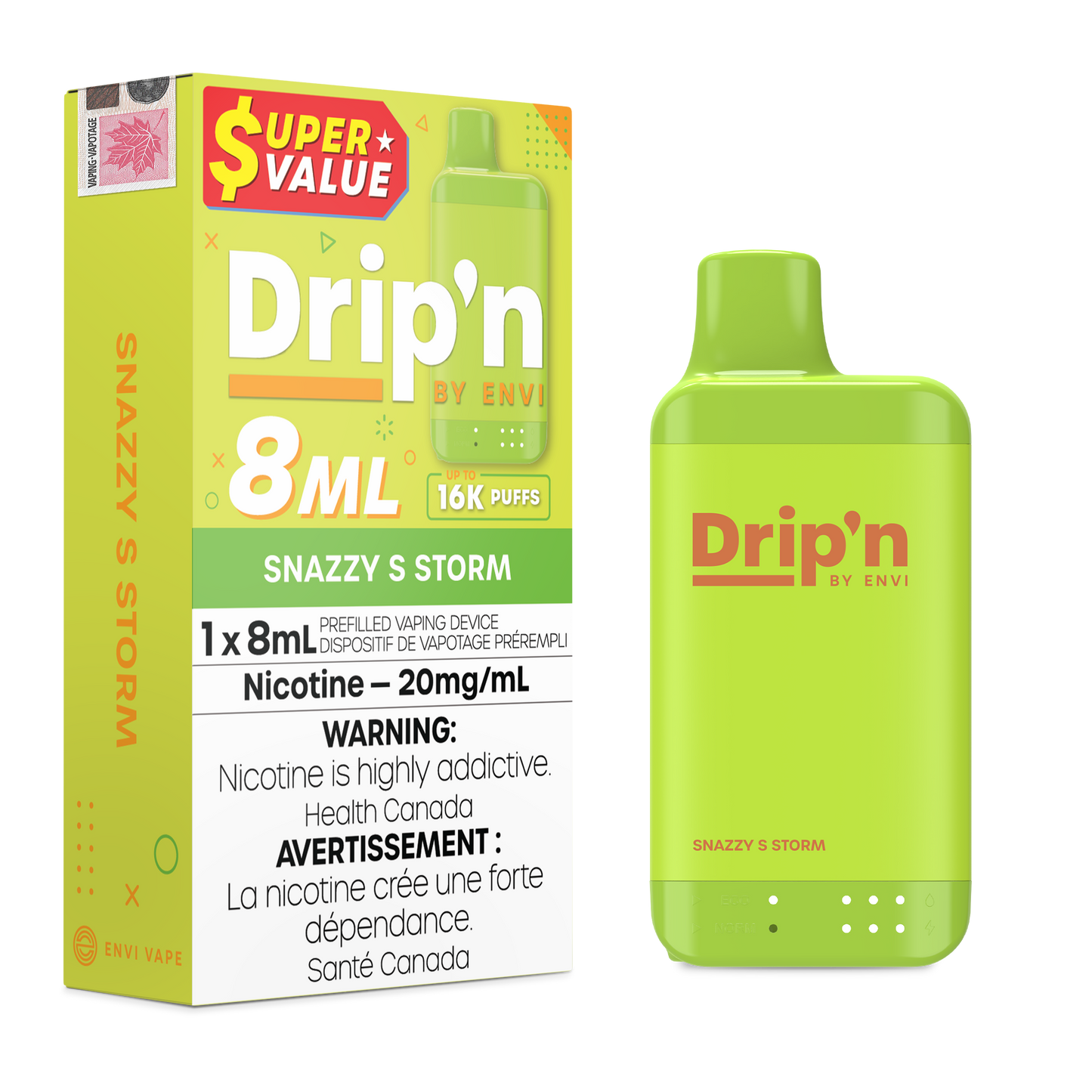 Drip'n by Envi 8ML Disposable - Sanzzy Storm
