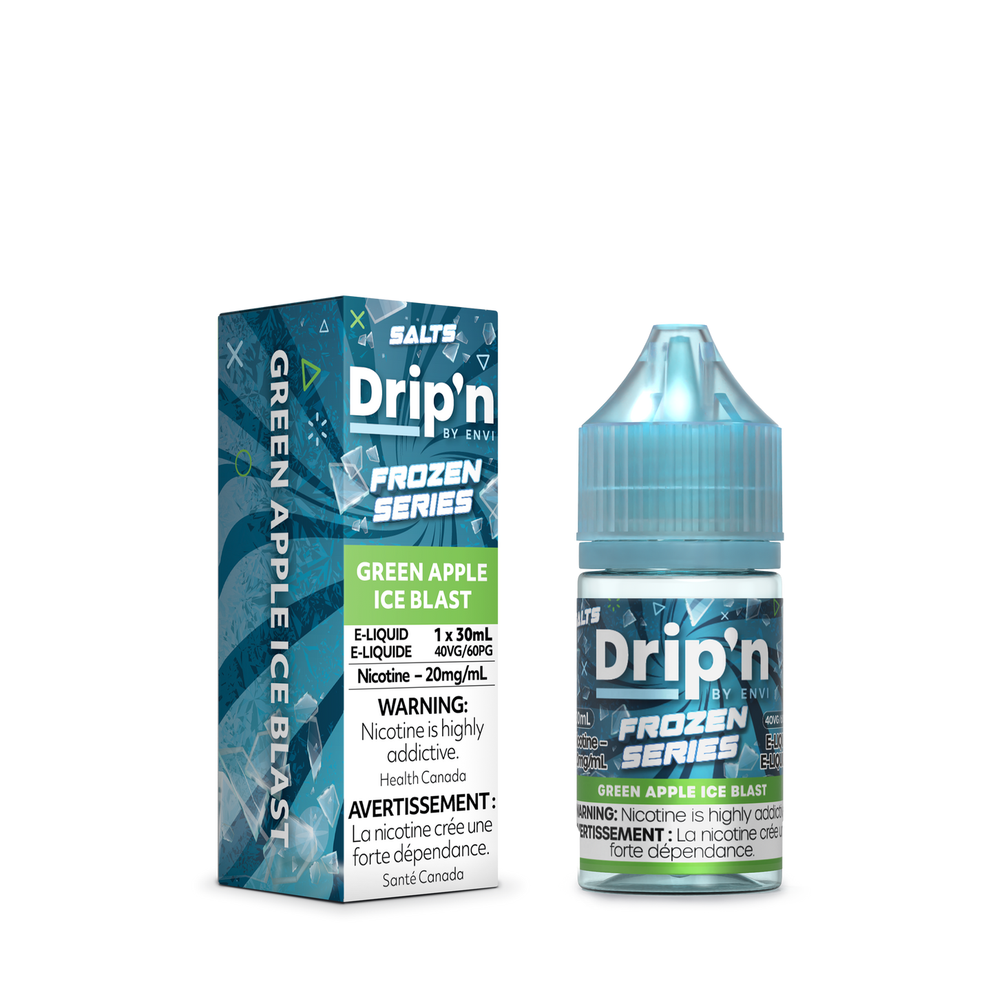 Drip'n by Envi Frozen E-Liquid - Green Apple Ice Blast