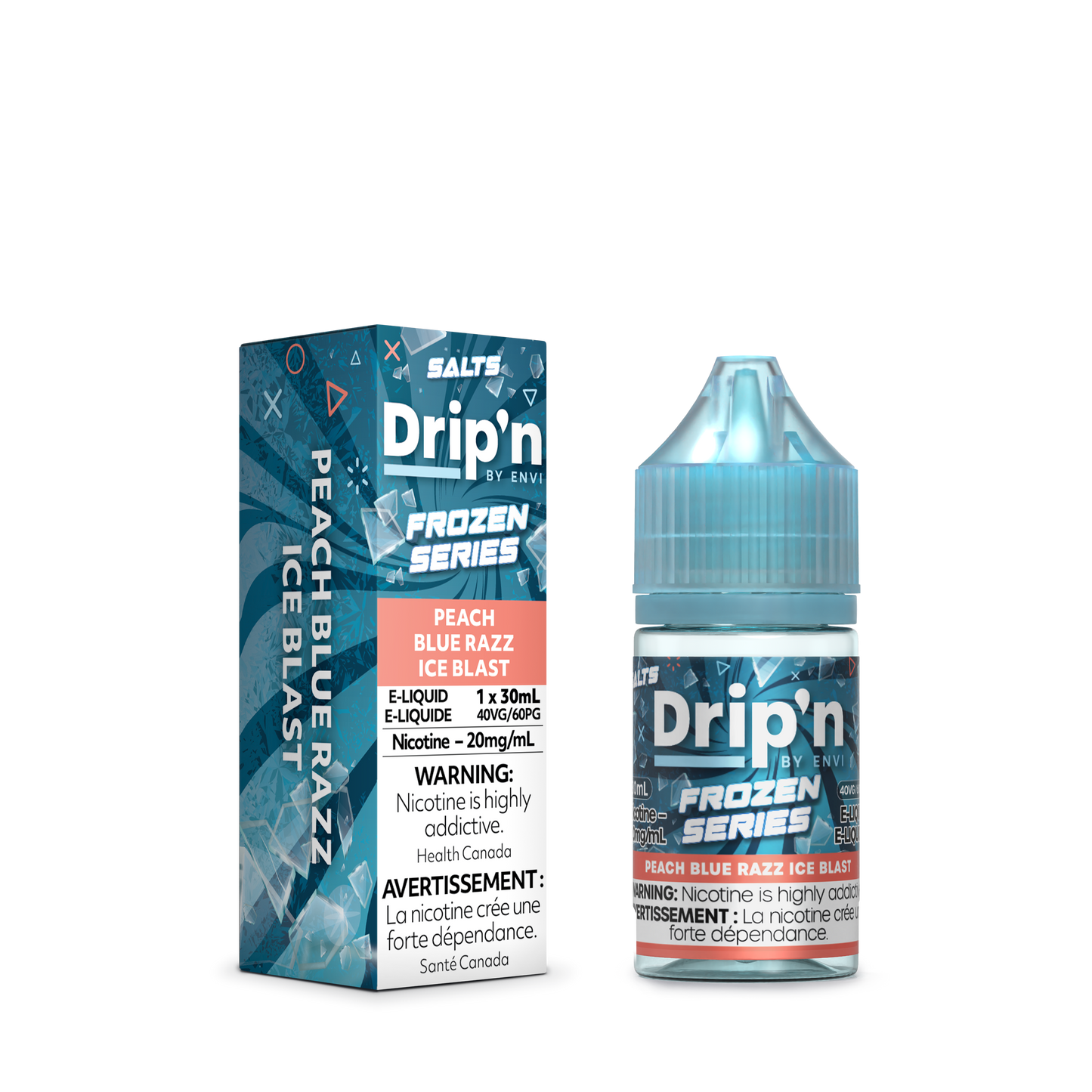 Drip'n by Envi Frozen E-Liquid - Peach Blue Razz Ice Blast