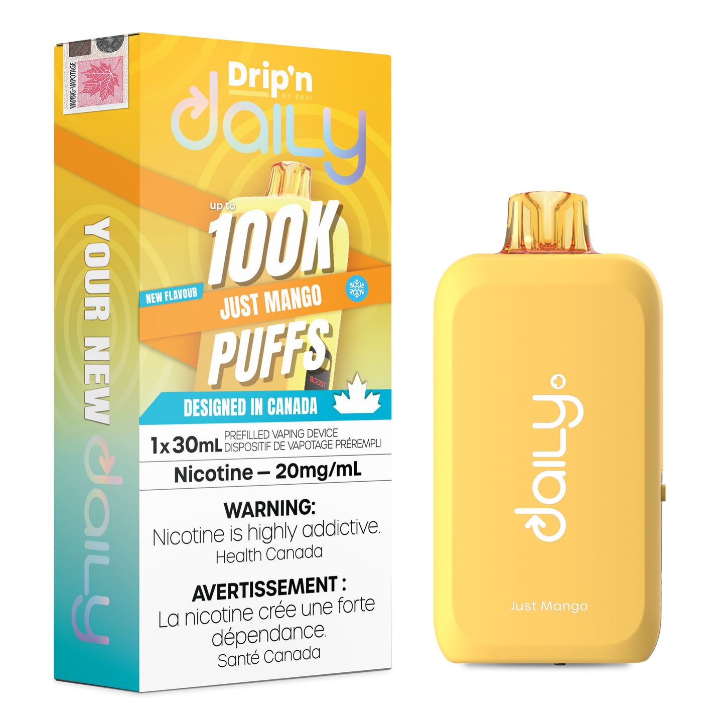 Drip'n Daily by Envi – Just Mango | 100K Puffs | 30mL