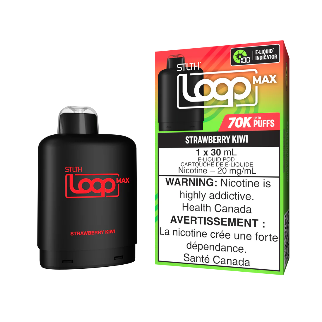 STLTH LOOP MAX POD PACK - STRAWBERRY KIWI
