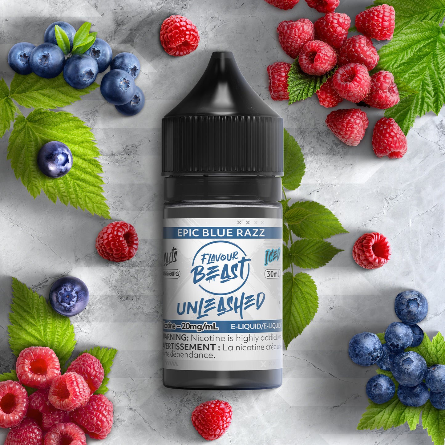 Flavour Beast E-Liquid Unleashed
Epic Blue Razz (Salt 30mL)