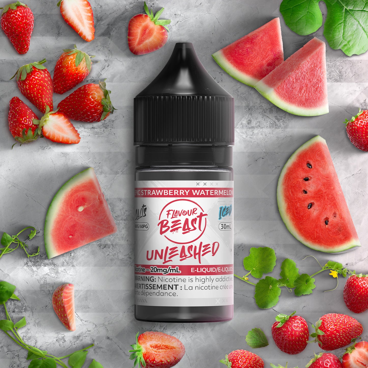 Flavour Beast E-Liquid Unleashed
Epic Strawberry Watermelon (Salt 30mL)