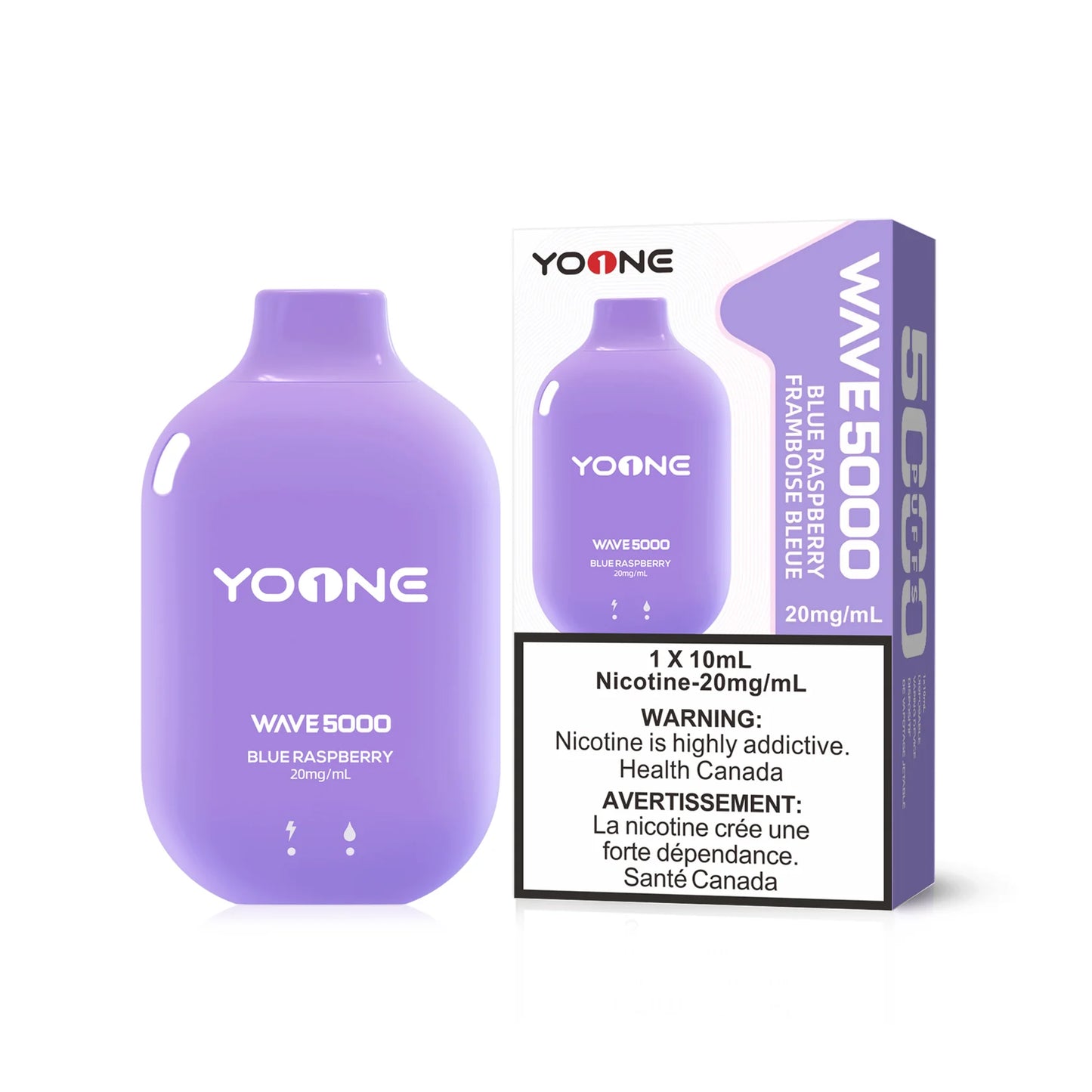 YOONE WAVE 5000 PUFF - BLUE RASPBERRY