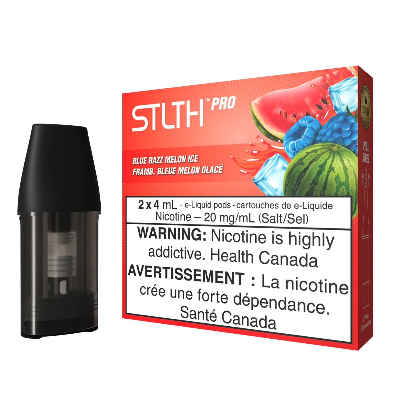 BLUE RAZZ MELON ICE - STLTH PRO POD