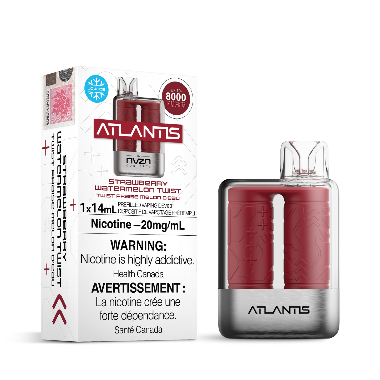 STRAWBERRY WATERMELON TWIST - NVZN ATLANTIS 8K DISPOSABLE