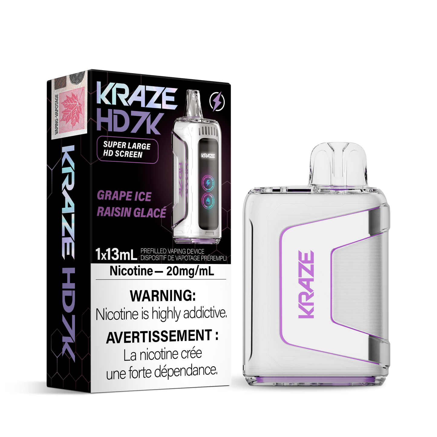 Kraze HD7K - Grape Ice