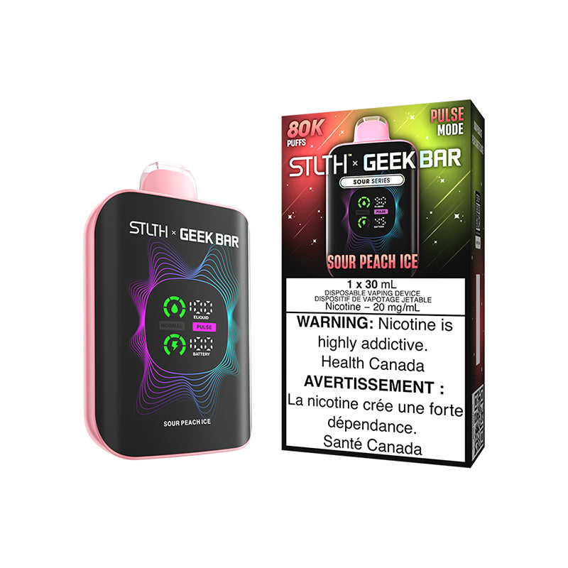 STLTH X GEEK BAR Disposable - Sour Peach Ice 20mg 30mL