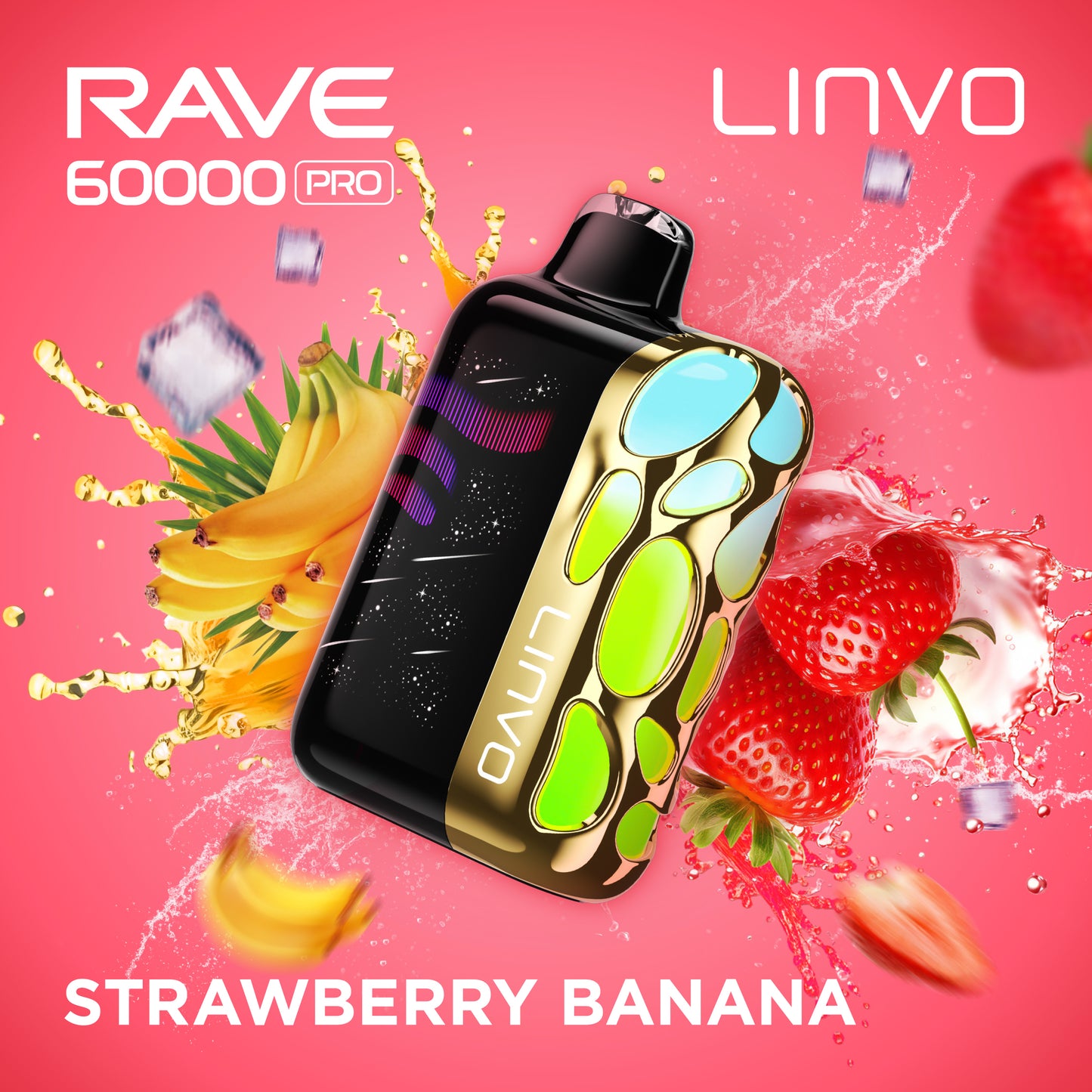 STRAWBERRY BANANA - LINVO RAVE 60K PRO
