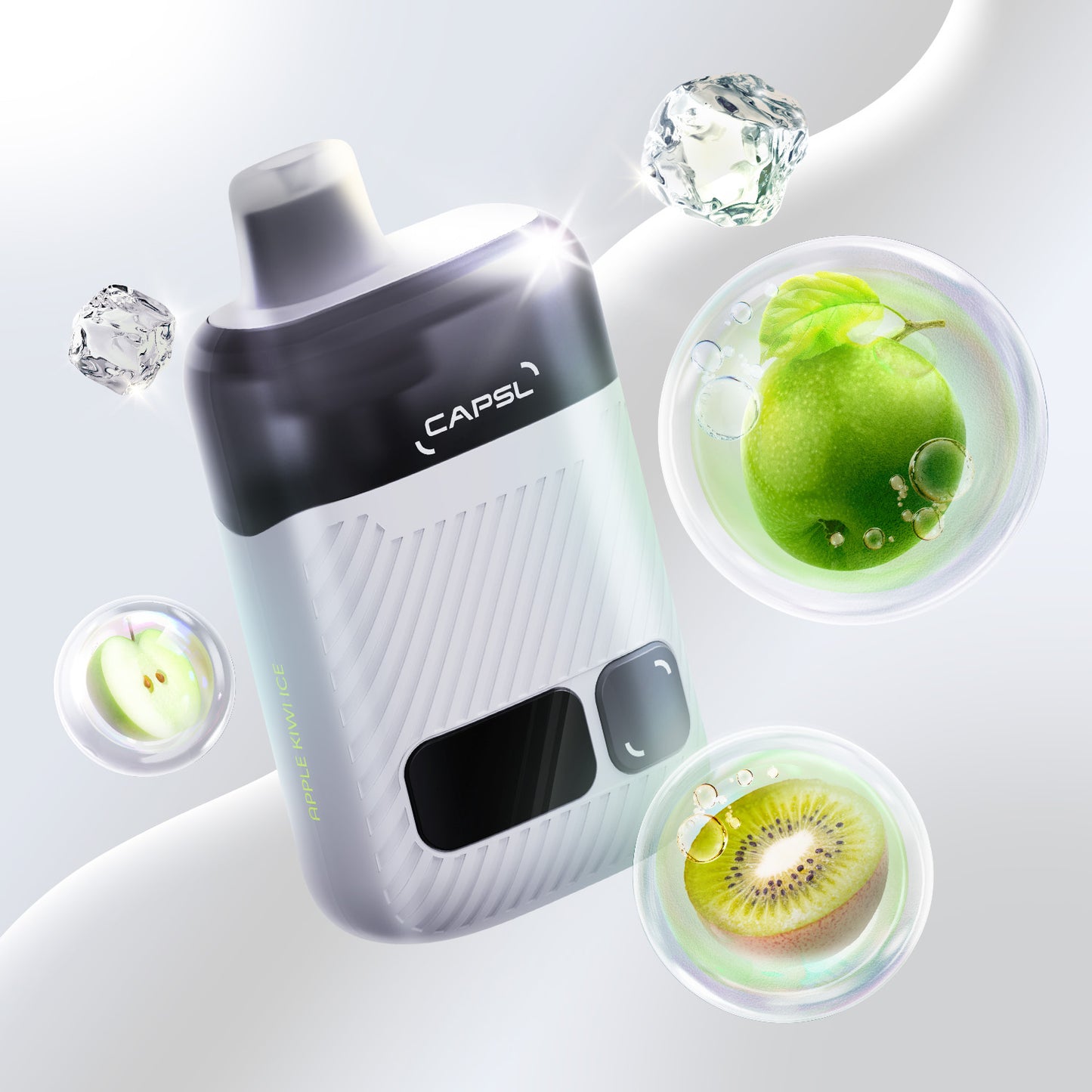 CAPSL 60K Apple Kiwi Ice Disposable Vape - 60000 Puffs