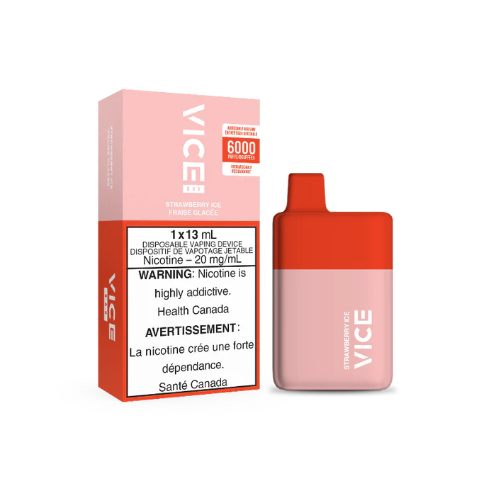 VICE Box Disposable - 6000 Puffs strawberry Ice