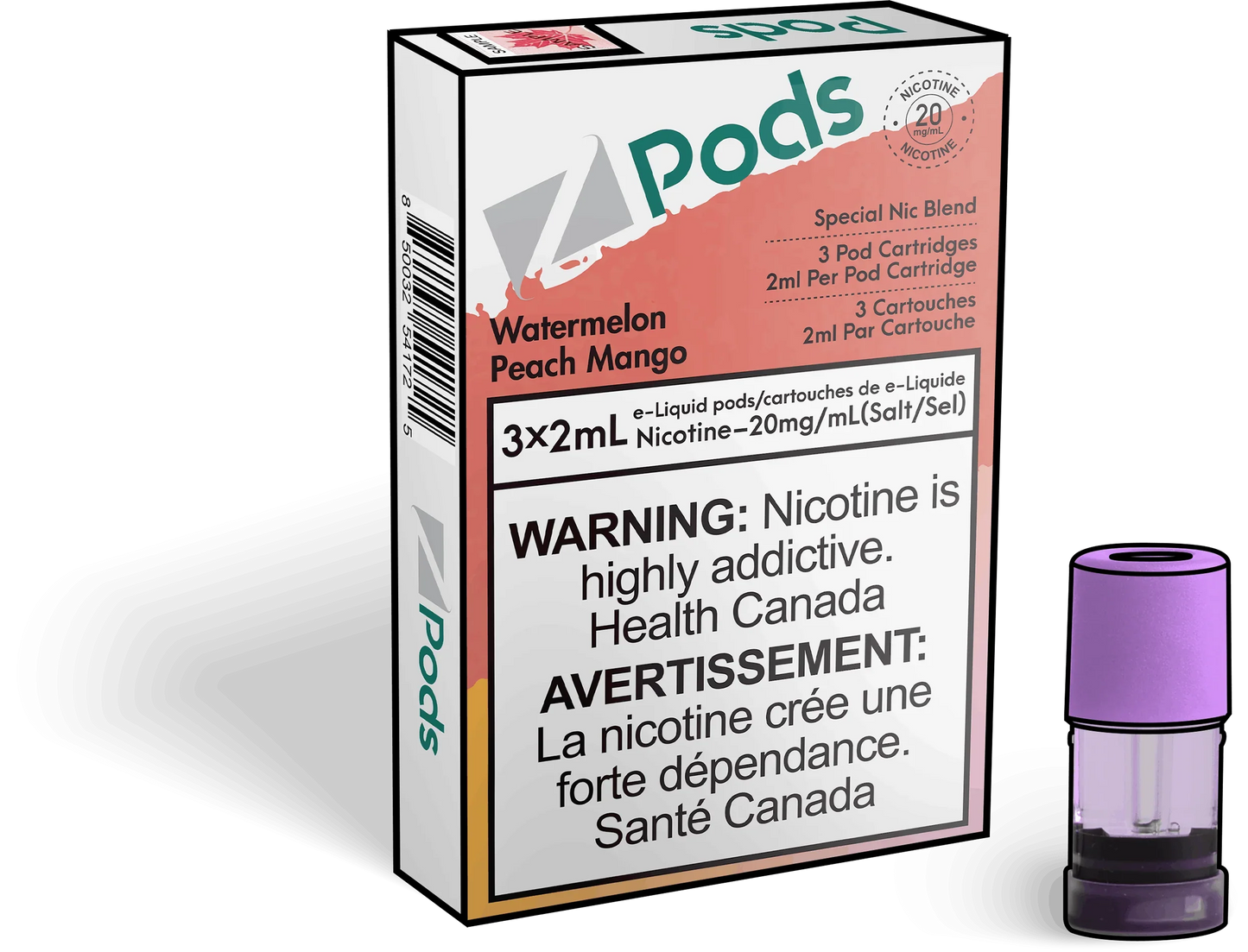 ZPods Watermelon Peach Mango