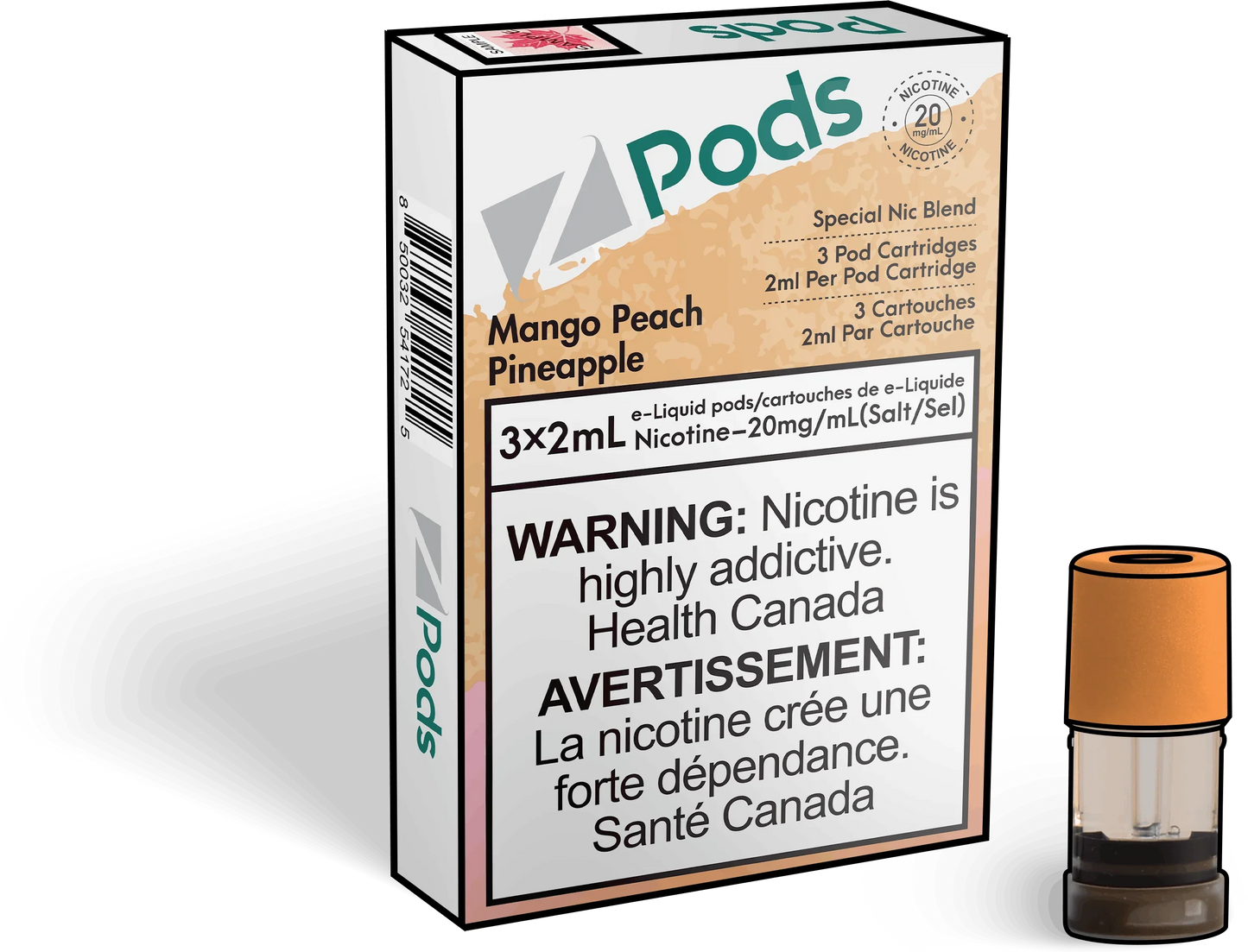 ZPods Mango Peach Pineapple