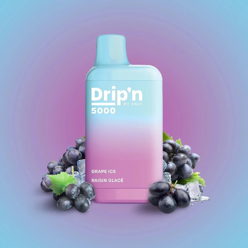 Drip'n By Envi 5000 Grape Ice Disposable Vape