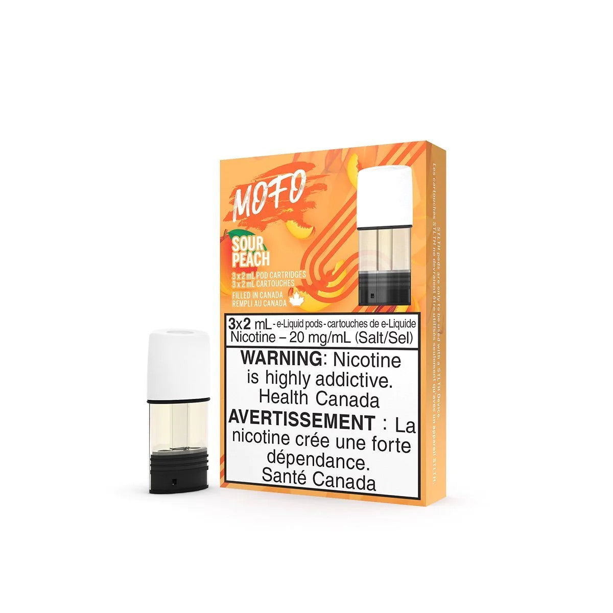 STLTH Compatible Mofo Sour Peach Vape Pods
