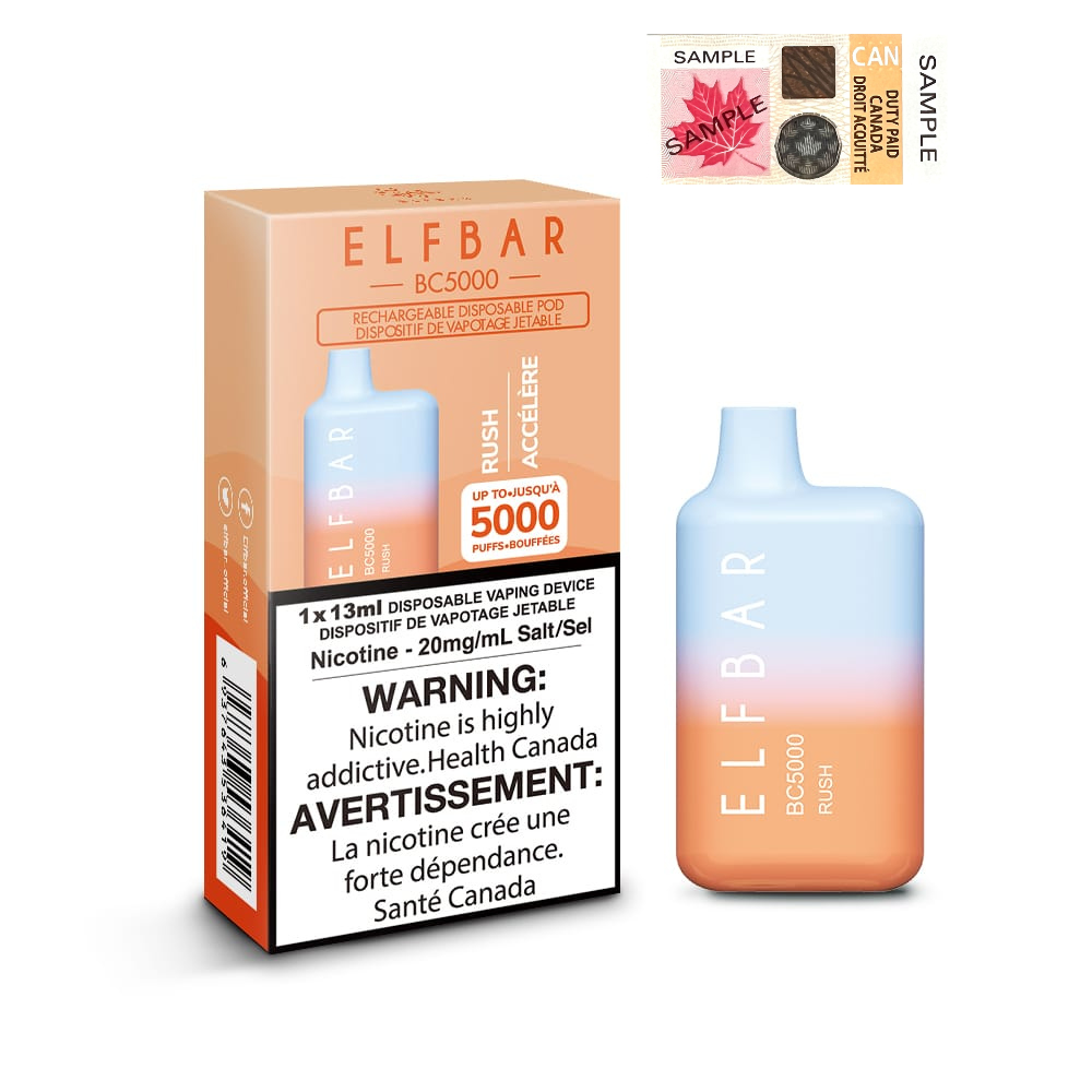 ELF BAR BC5000 Rush Disposable Vape - Elfbar Rechargeable