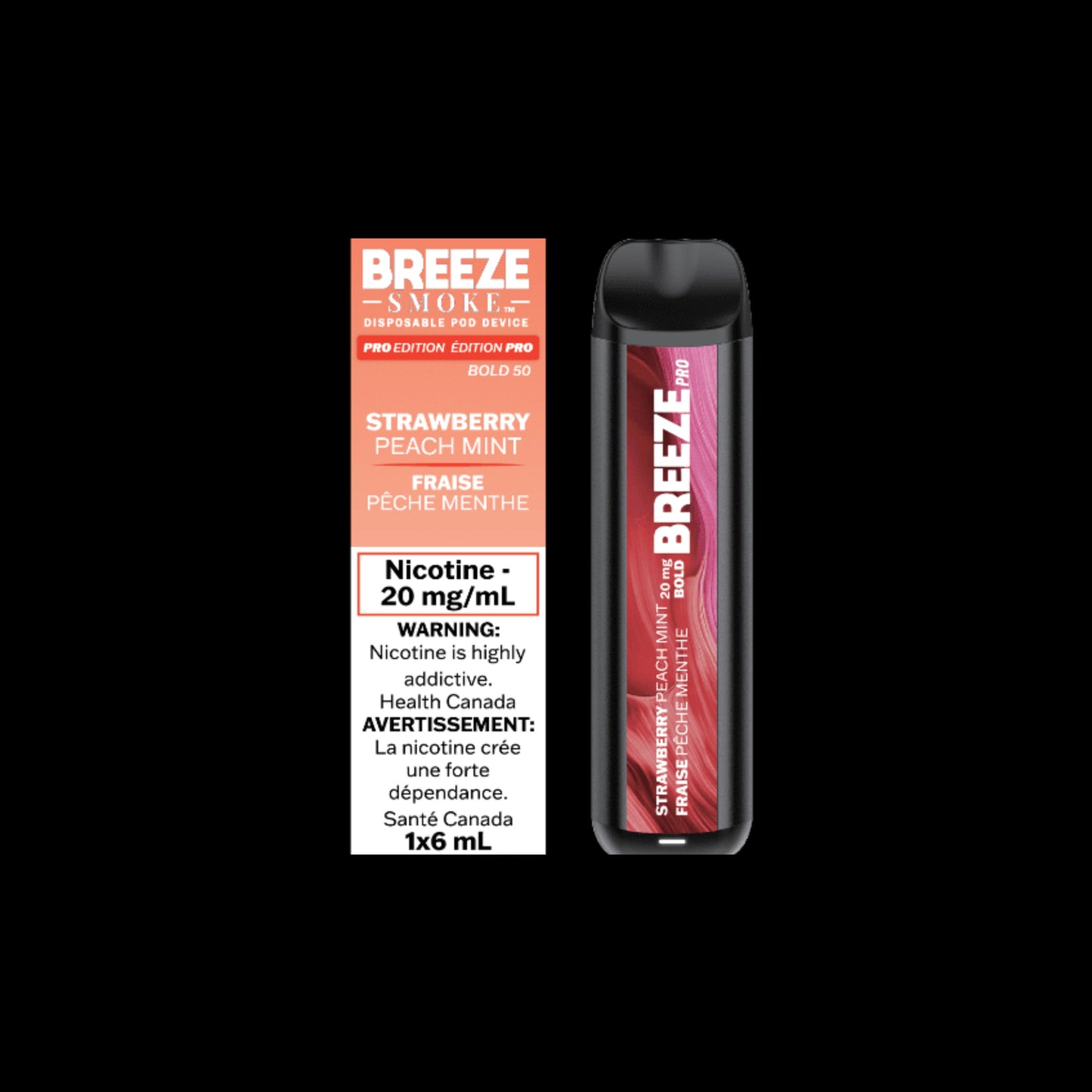 Breeze Pro - Strawberry Peach Mint (6mL)