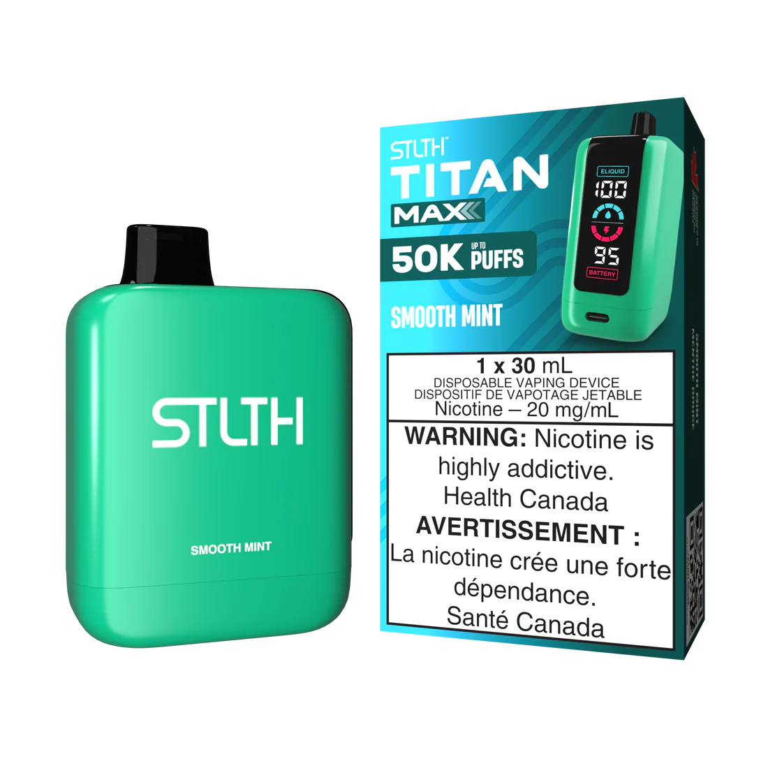 STLTH Titan Max 50k Smooth Mint (30mL)