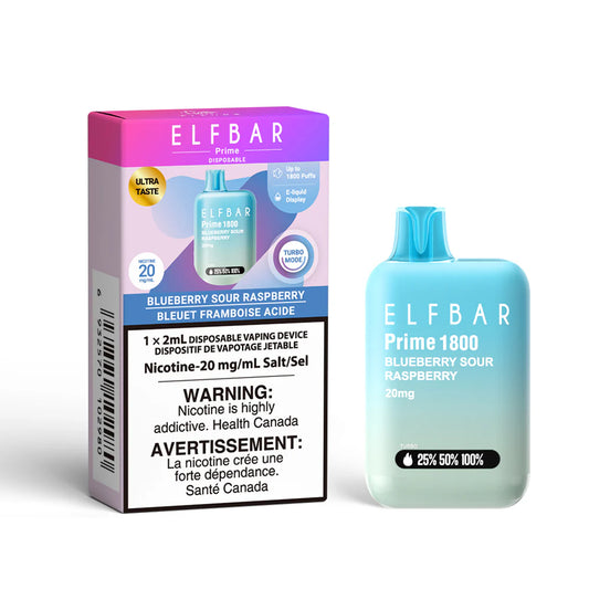 Blueberry Sour Raspberry - ELF Bar Prime 1800 Disposable Vape