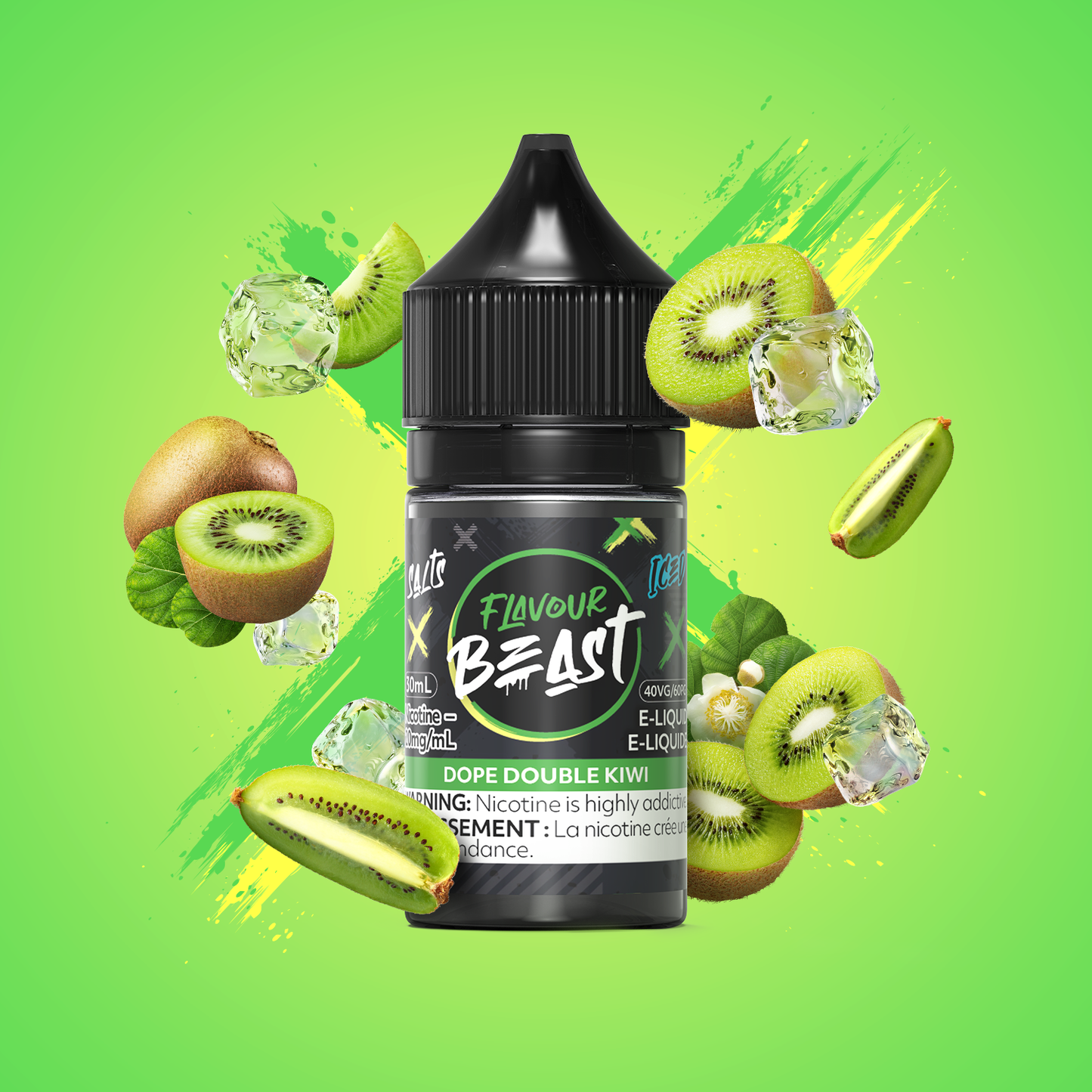 FLAVOUR BEAST SALTS- DOPE DOUBLE KIWI