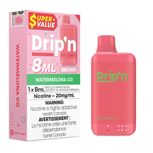 Drip'n by Envi 8ML Disposable - Watermelon CG