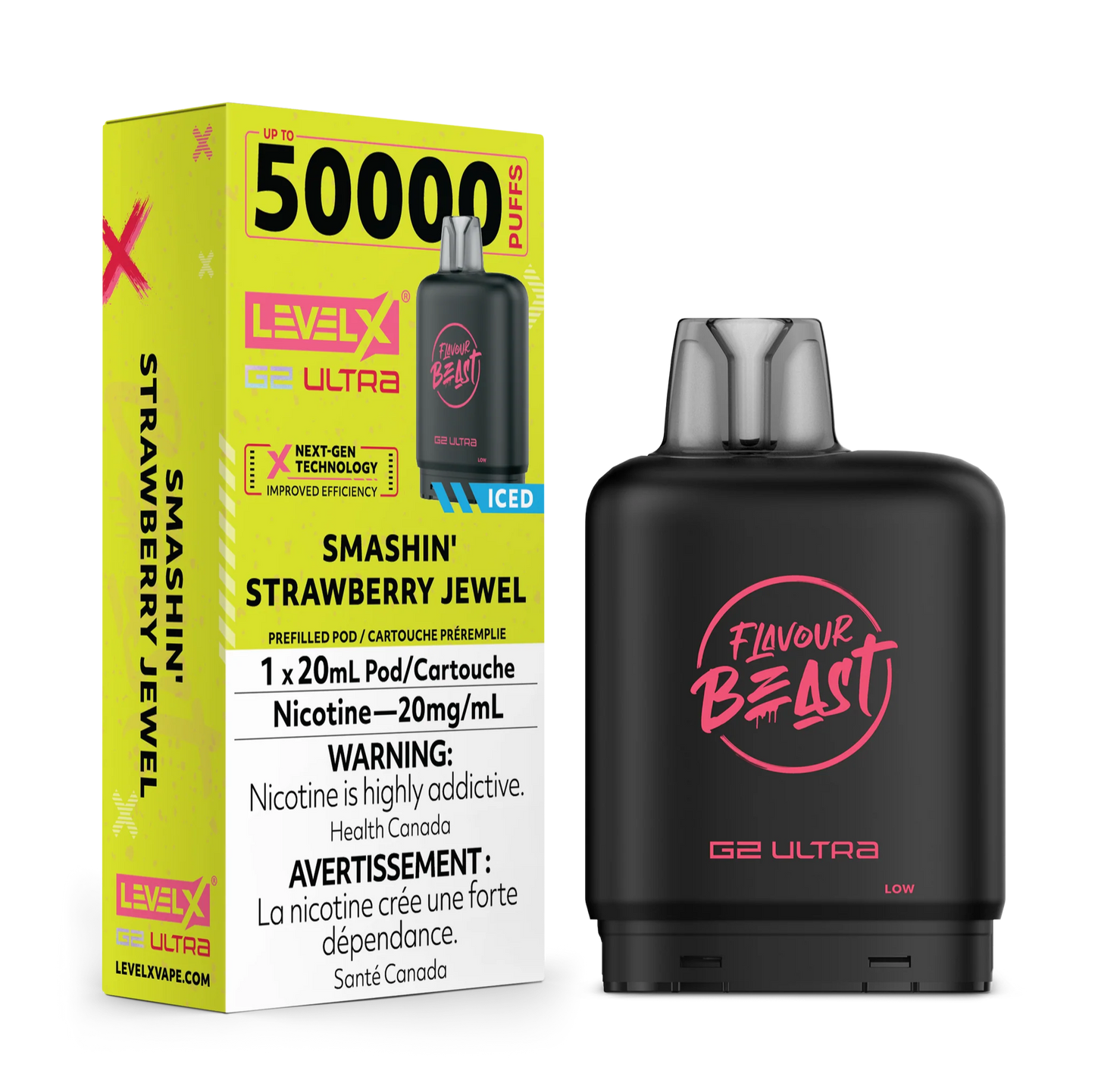 SMASHIN STRAWBERRY JEWEL - LEVEL X G2 ULTRA 50K POD