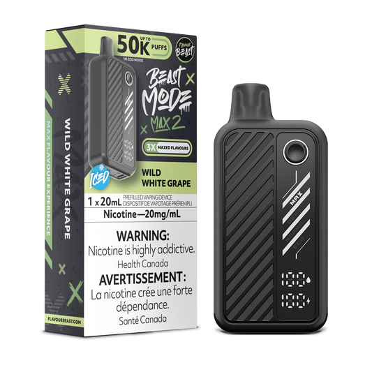 WILD WHITE GRAPE - FLAVOUR BEAST BEAST MODE MAX 2