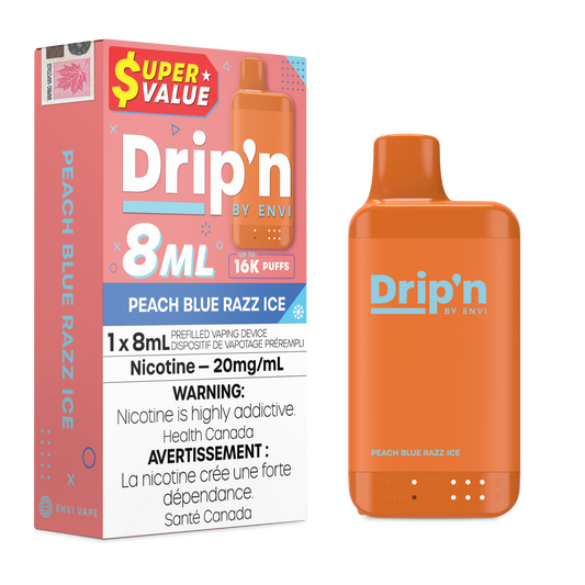 Drip'n by Envi 8ML Disposable - Peach Blue Razz Ice