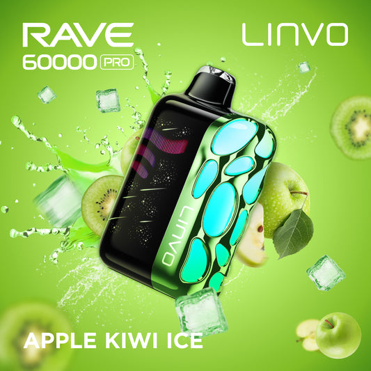 APPLE KIWI ICE- LINVO RAVE 60K PRO