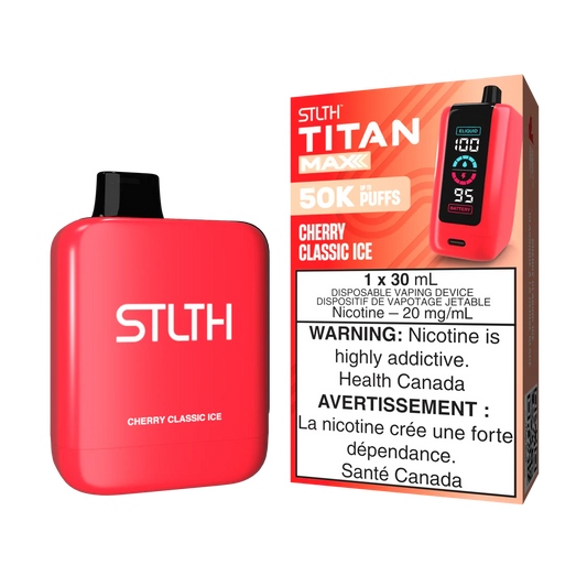 STLTH Titan Max 50k- Cherry Classic Ice (30mL)