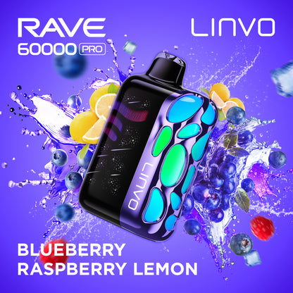 BLUEBERRY RASPBERRY LEMON - LINVO RAVE 60k PRO