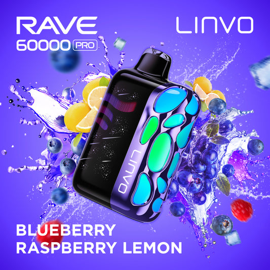BLUEBERRY RASPBERRY LEMON - LINVO RAVE 60k PRO
