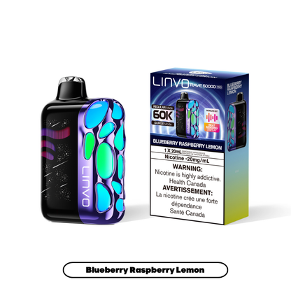BLUEBERRY RASPBERRY LEMON - LINVO RAVE 60k PRO