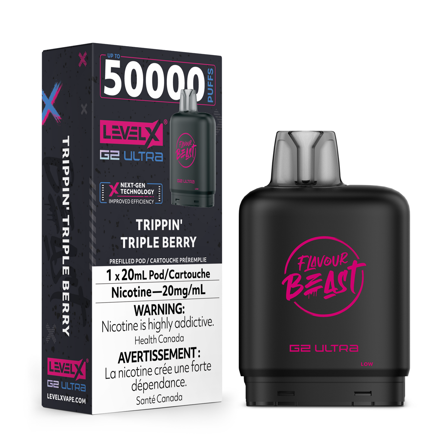 TRIPPIN’ TRIPLE BERRY - LEVEL X G2 ULTRA 50K POD