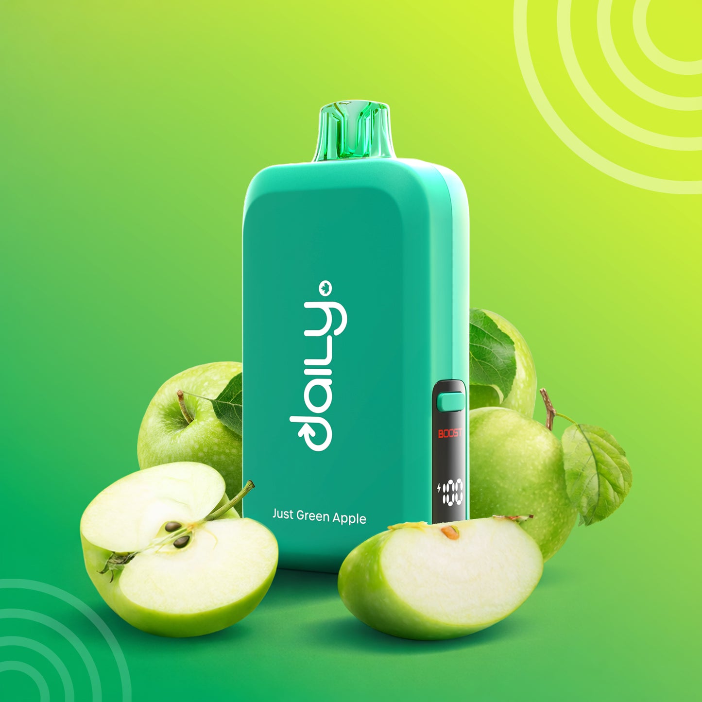 Drip'n Daily by Envi – Just Green Apple | 100K Puffs | 30mL