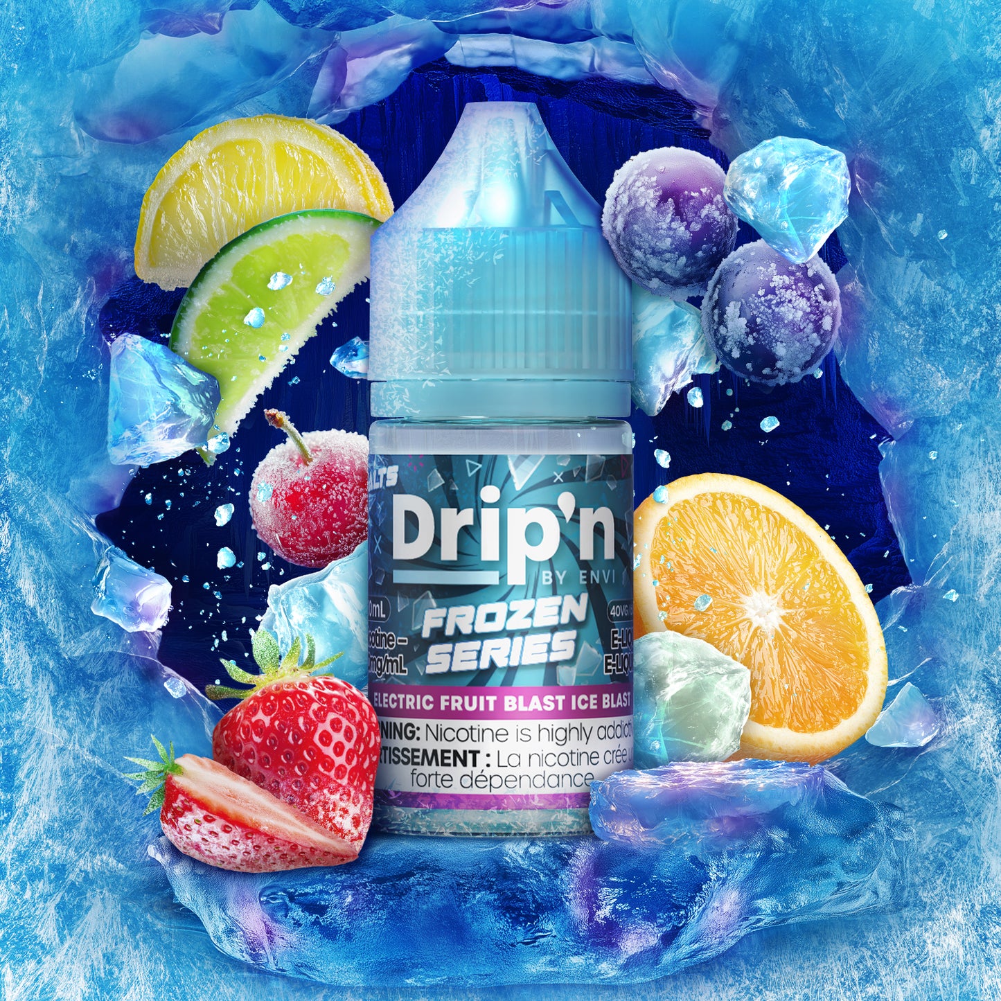 Drip'n by Envi Frozen E-Liquid - Electric Fruit Blast Ice Blast