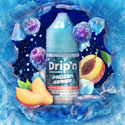 Drip'n by Envi Frozen E-Liquid - Peach Blue Razz Ice Blast