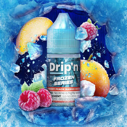 Drip'n by Envi Frozen E-Liquid - Raspberry Peach Mango Ice Blast